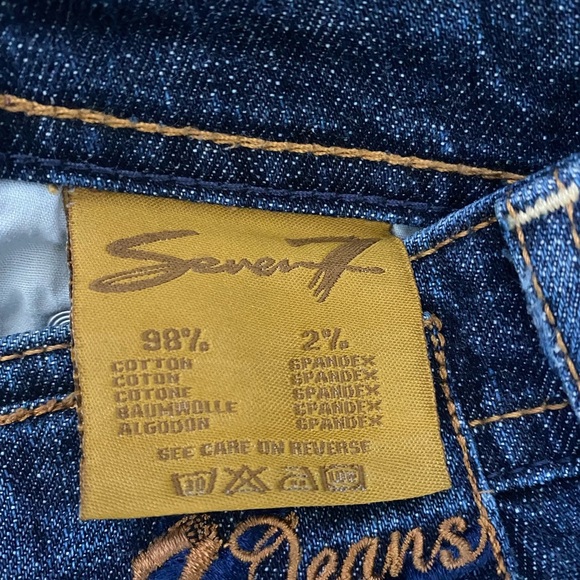 Women’s Seven7 Classic Flare Leg Jeans Distressed Size 26” Waist - Picture 7 of 9